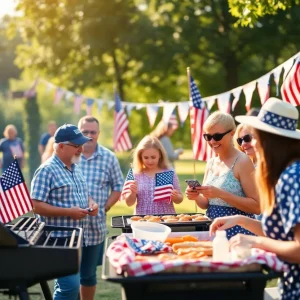 Families celebrating Memorial Day weekend in Georgia with various activities