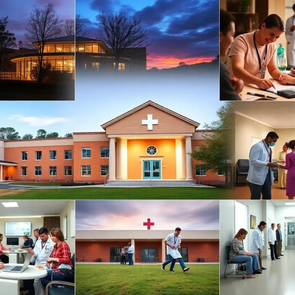 Rural hospitals in Georgia showcasing healthcare services and community interactions