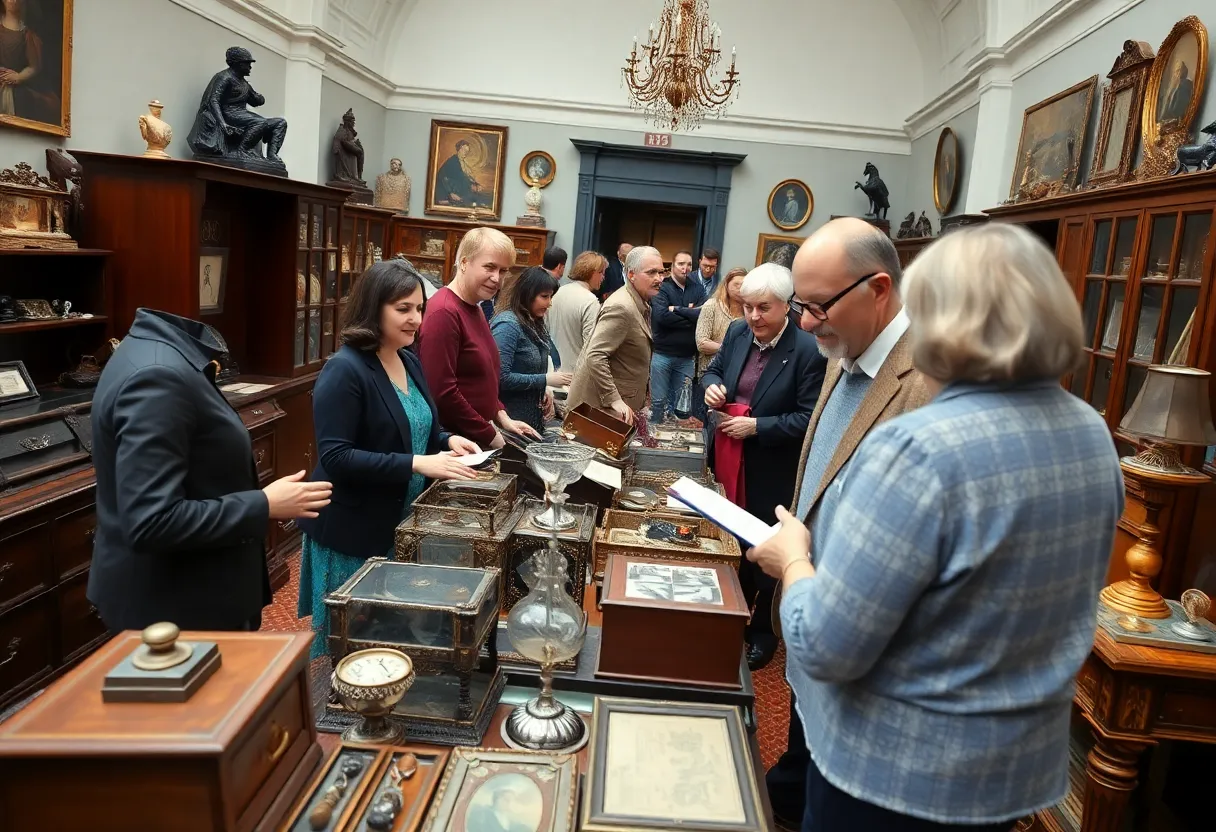 Crowd at Savannah Antiques Roadshow appraisal event