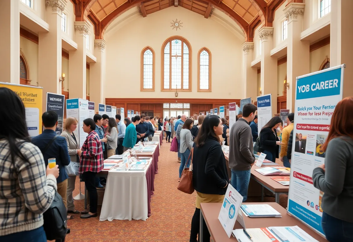 Participants engaging at Savannah Career Fair