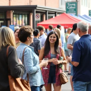 People networking at the Savannah Small Business Week event