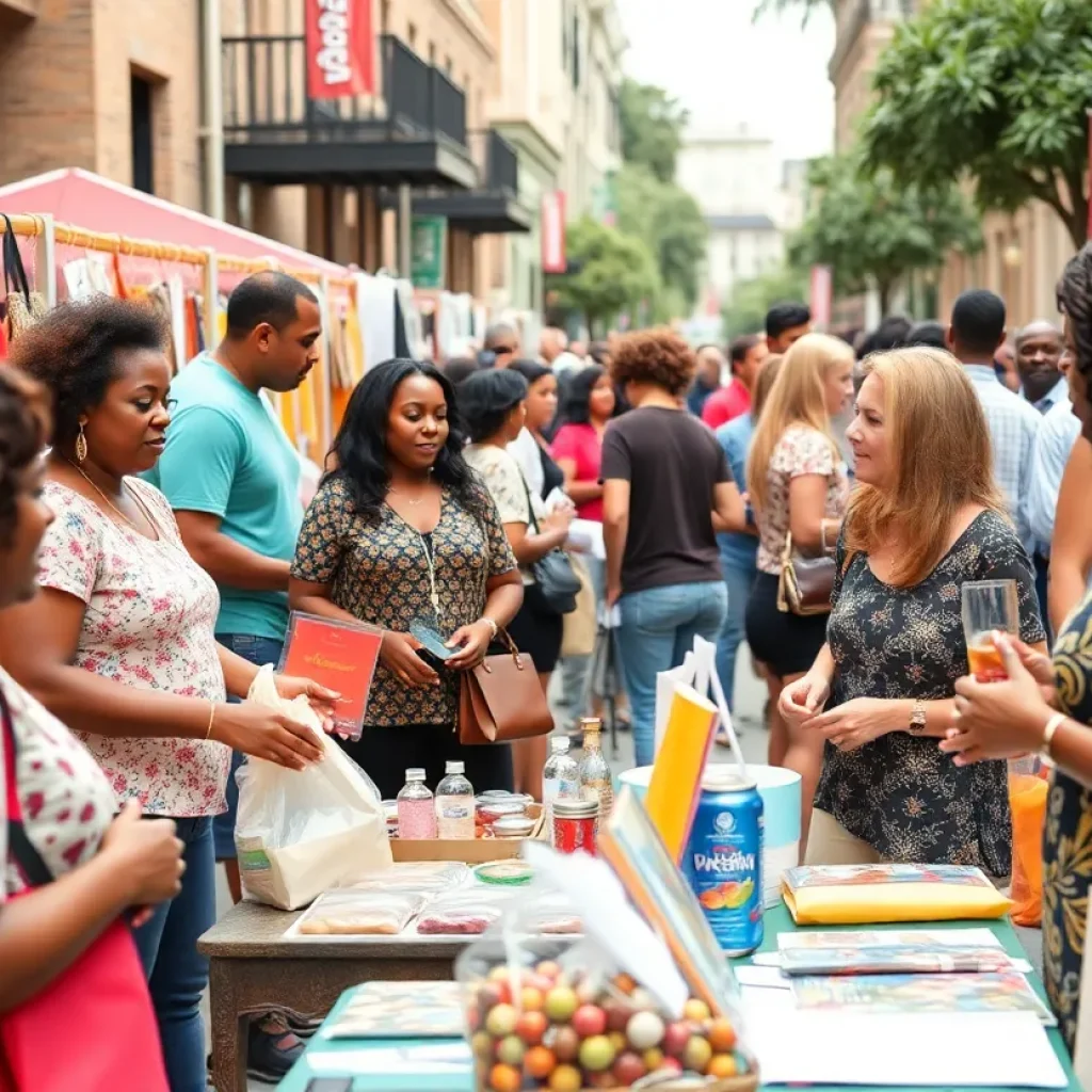 People networking at Savannah's Small Business Week