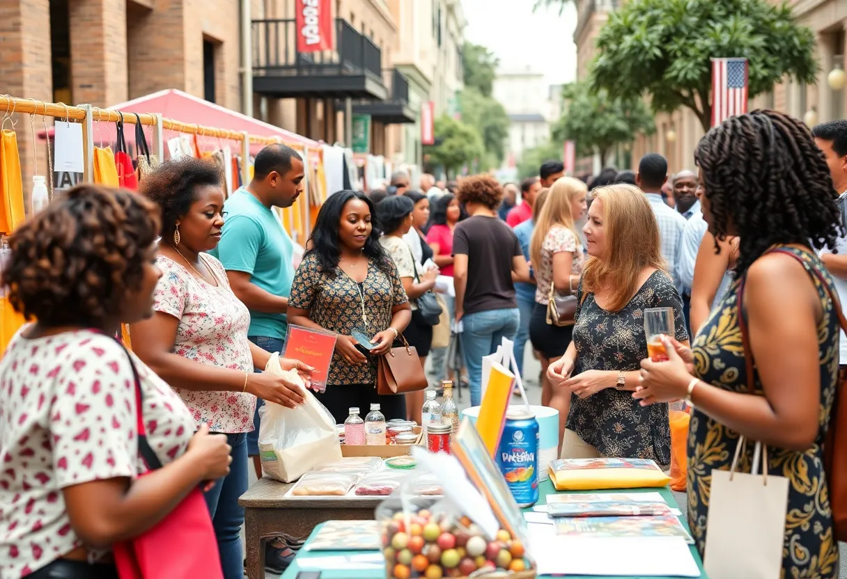 People networking at Savannah's Small Business Week