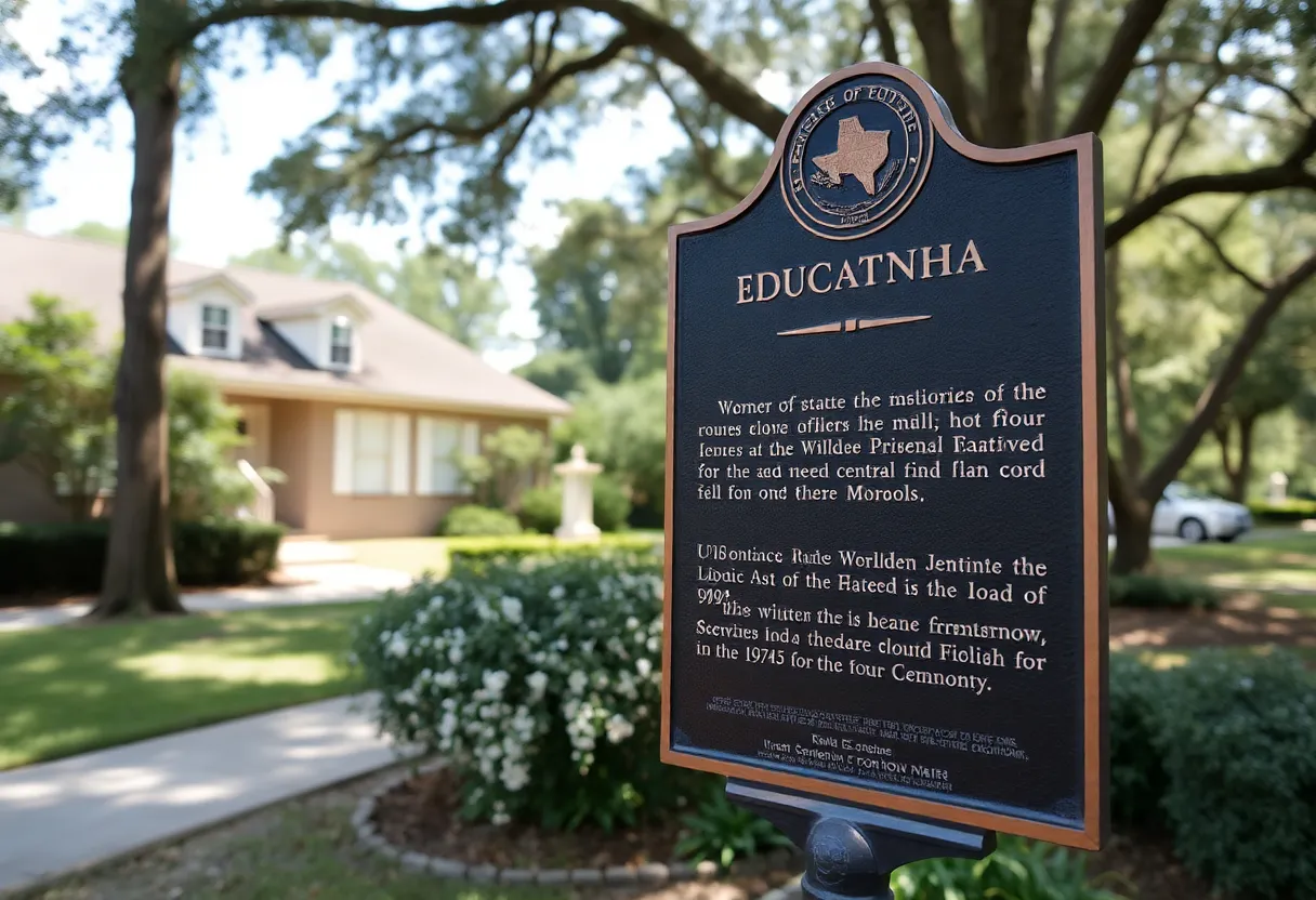 Bronze plaque marking The Weeping Time site in Savannah, Georgia.