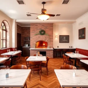 Charming interior of the new Veratina restaurant in Savannah
