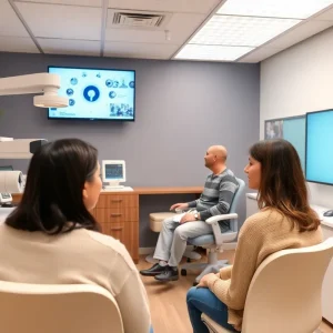 Modern audiology clinic with advanced equipment