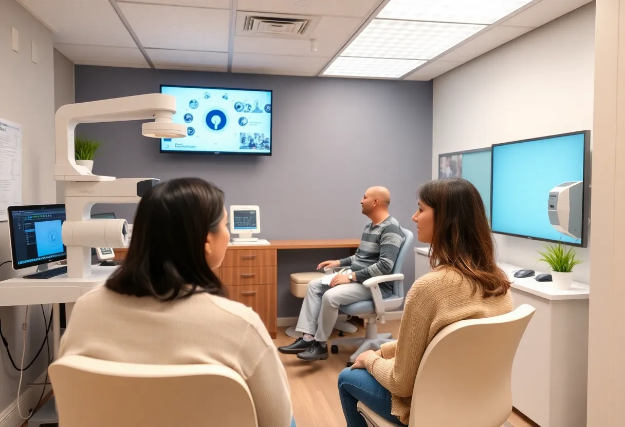 Modern audiology clinic with advanced equipment
