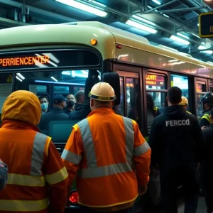 Emergency response at a public transportation incident
