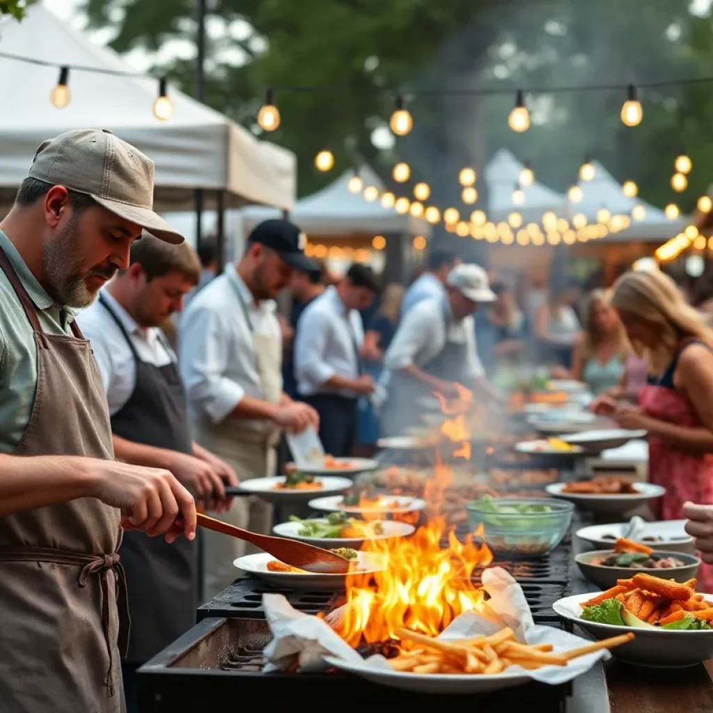 Culinary festival featuring local chefs and live-fire cooking