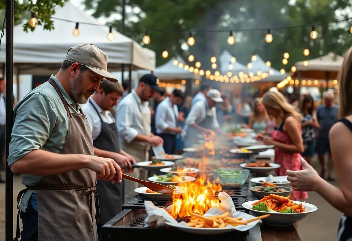 Culinary festival featuring local chefs and live-fire cooking