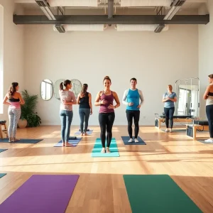Interior of Ōtium Movement Studios showcasing fitness equipment and a welcoming atmosphere