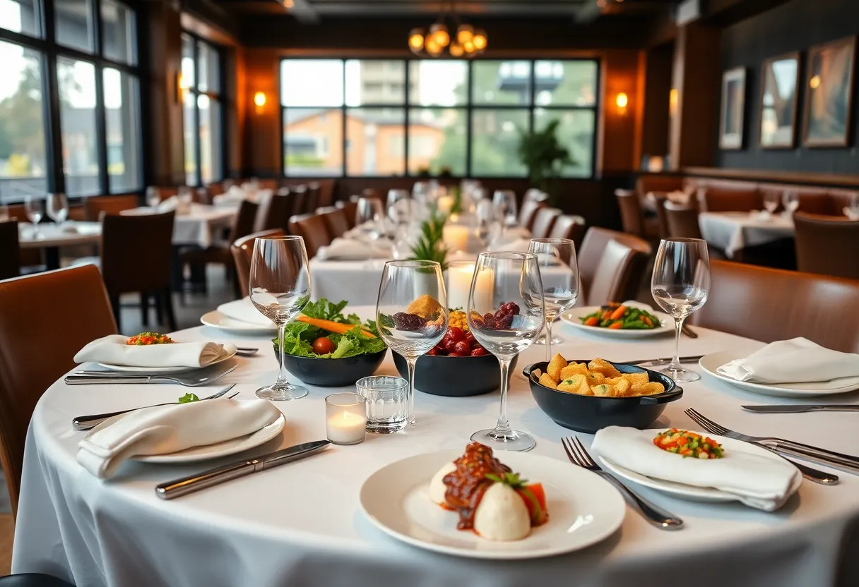 Gourmet dishes at Pacci Italian Kitchen + Bar at Kimpton Brice Hotel