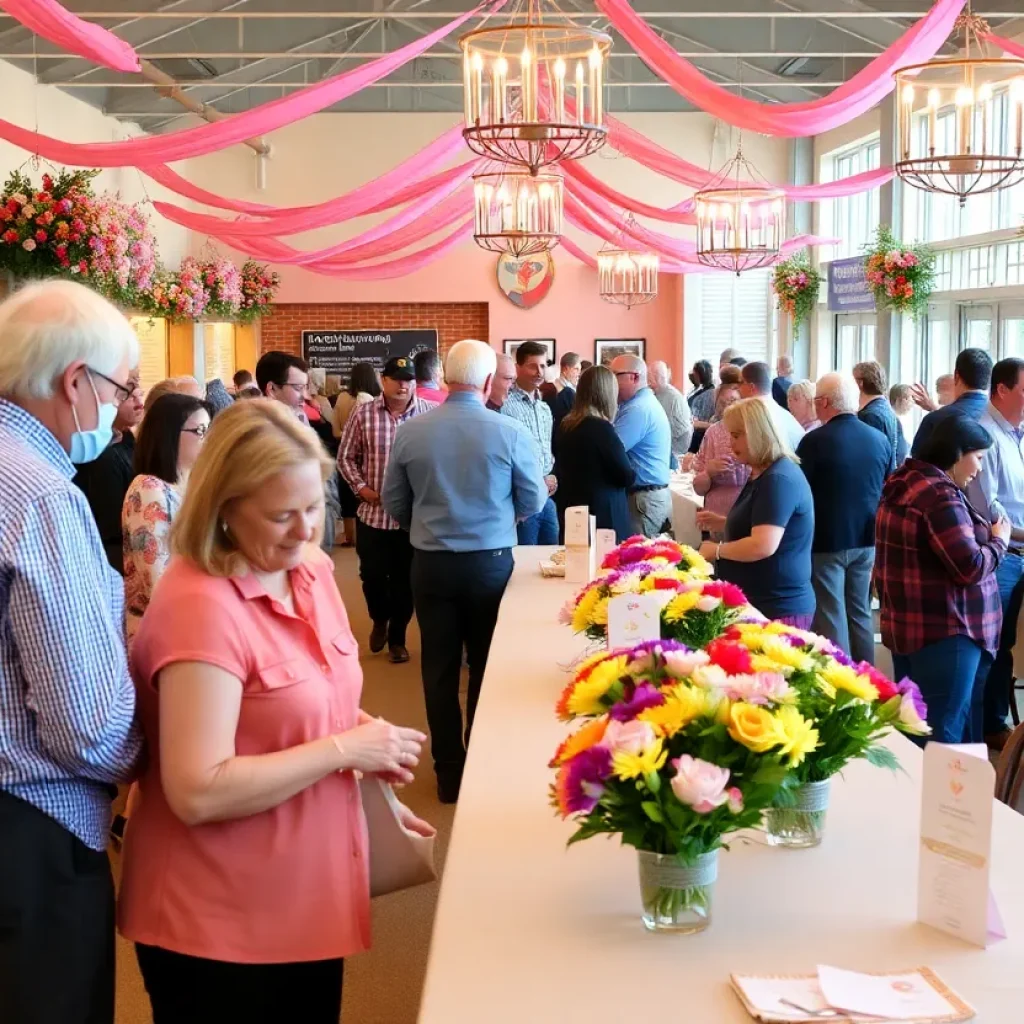 People engaging in a community event at the Pooler Chamber of Commerce