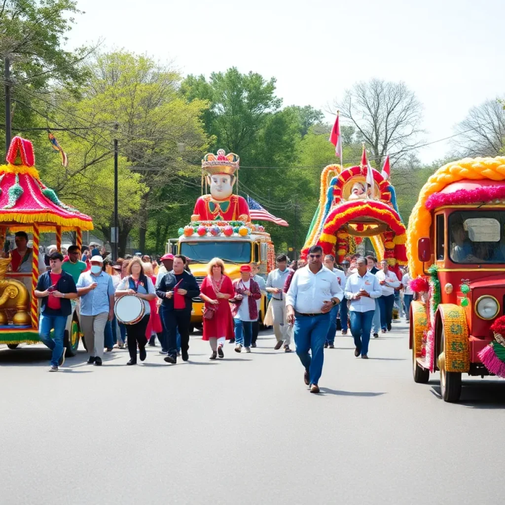 Community members enjoying the Rincon Freedom Rings Parade.