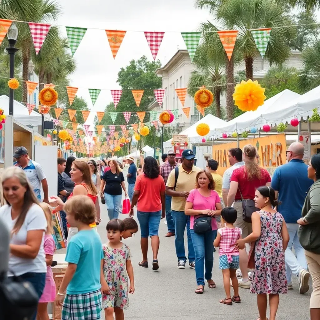 Families enjoying community events in Savannah