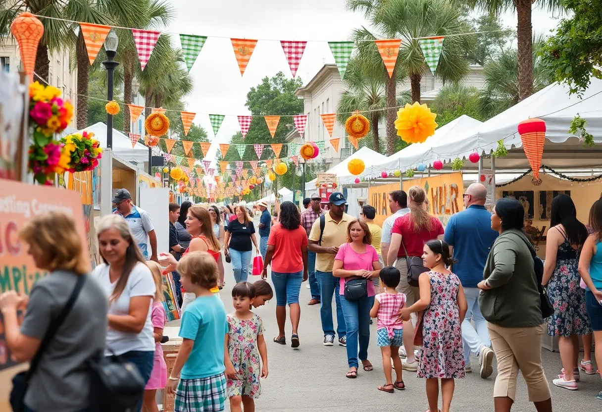 Families enjoying community events in Savannah