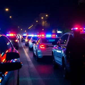 Police presence at a shooting scene in Savannah