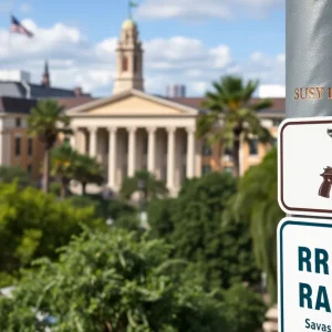 Cityscape of Savannah highlighting public safety measures
