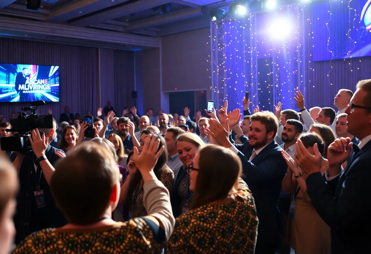 Attendees celebrating at the Southeast Emmy® Awards ceremony