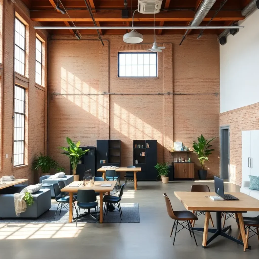 Interior of Switchyards Savannah coworking space