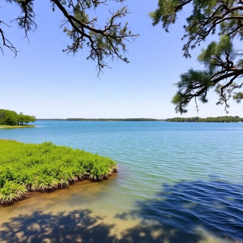 A picturesque scene of Turner Creek with clear water and surrounding trees.