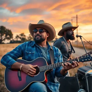 Southern landscape blending hip-hop and country music elements