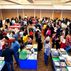 Community members engaging at the Black Business Expo