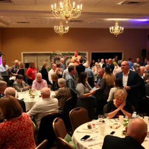 Community members enjoying the Bowlapalooza fundraising event.