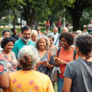 Residents reconnecting at Carver Village Reunion