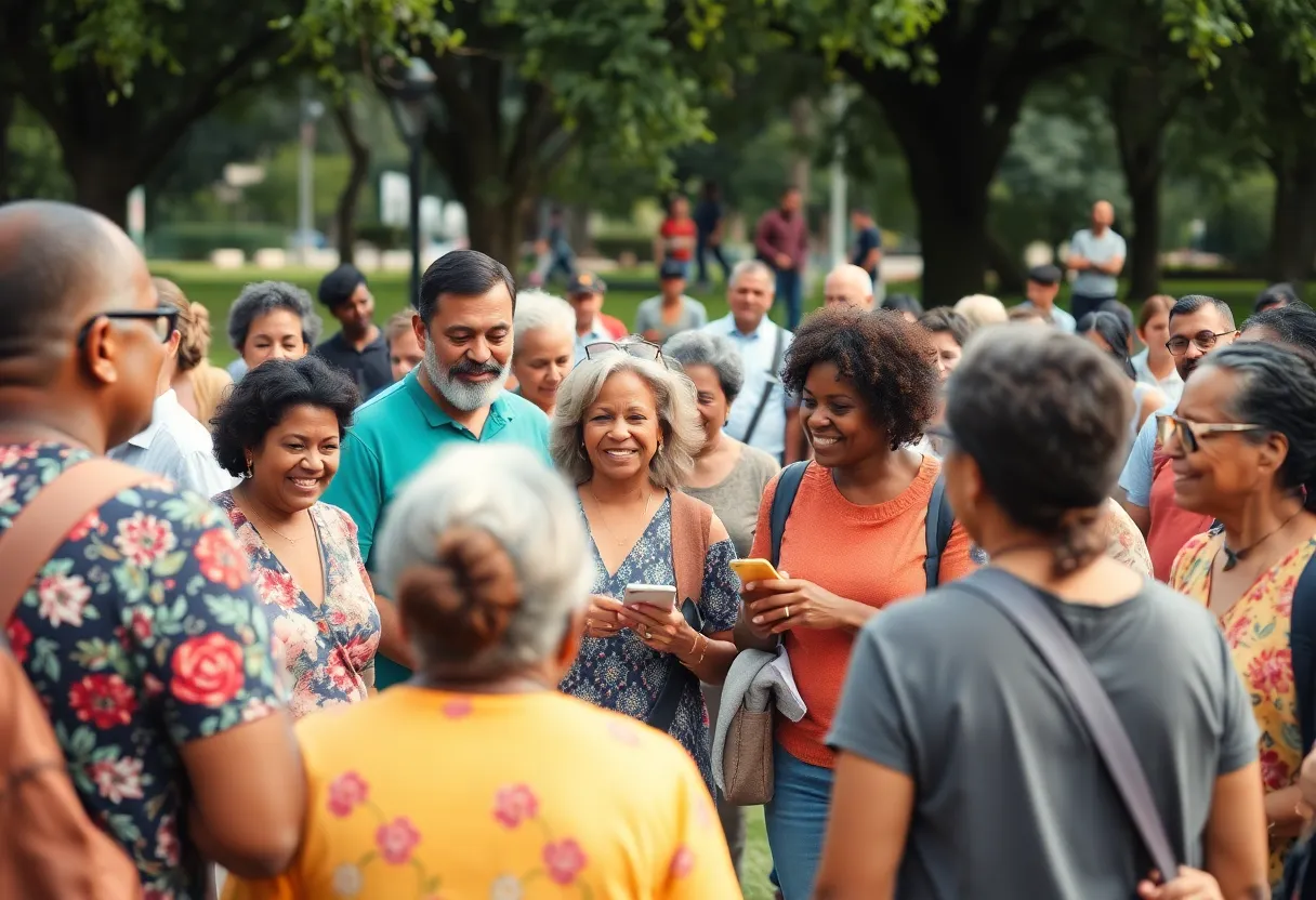 Residents reconnecting at Carver Village Reunion