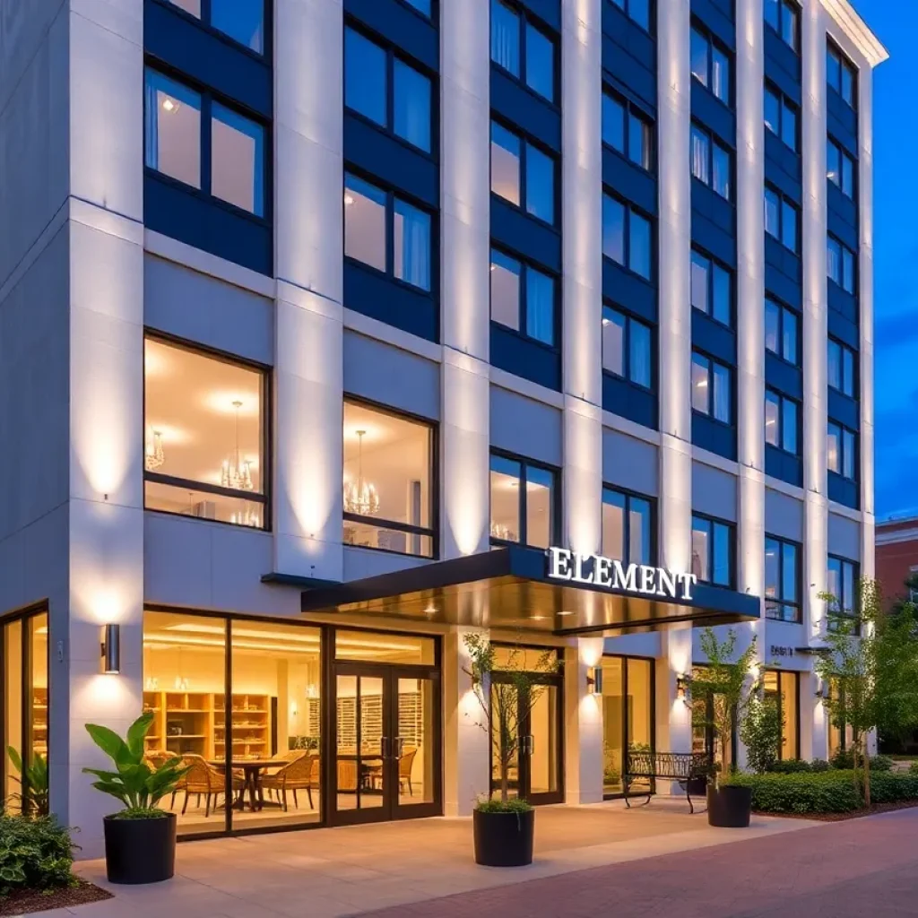 Exterior view of Element by Westin Savannah Midtown Hotel