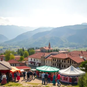 Scenic view of Georgia's landscapes and local culture