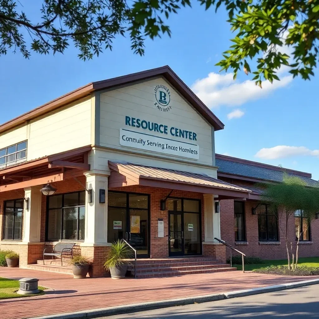 Rendering of the new homeless resource center in Savannah, Georgia.