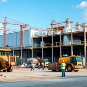 Construction of Jacksonville meat processing plant