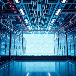 Rendering of the Nexus AI supercomputer facility