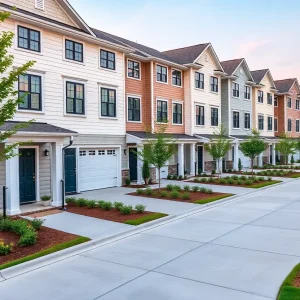 Luxury townhomes at Oak Grove in Savannah, Georgia