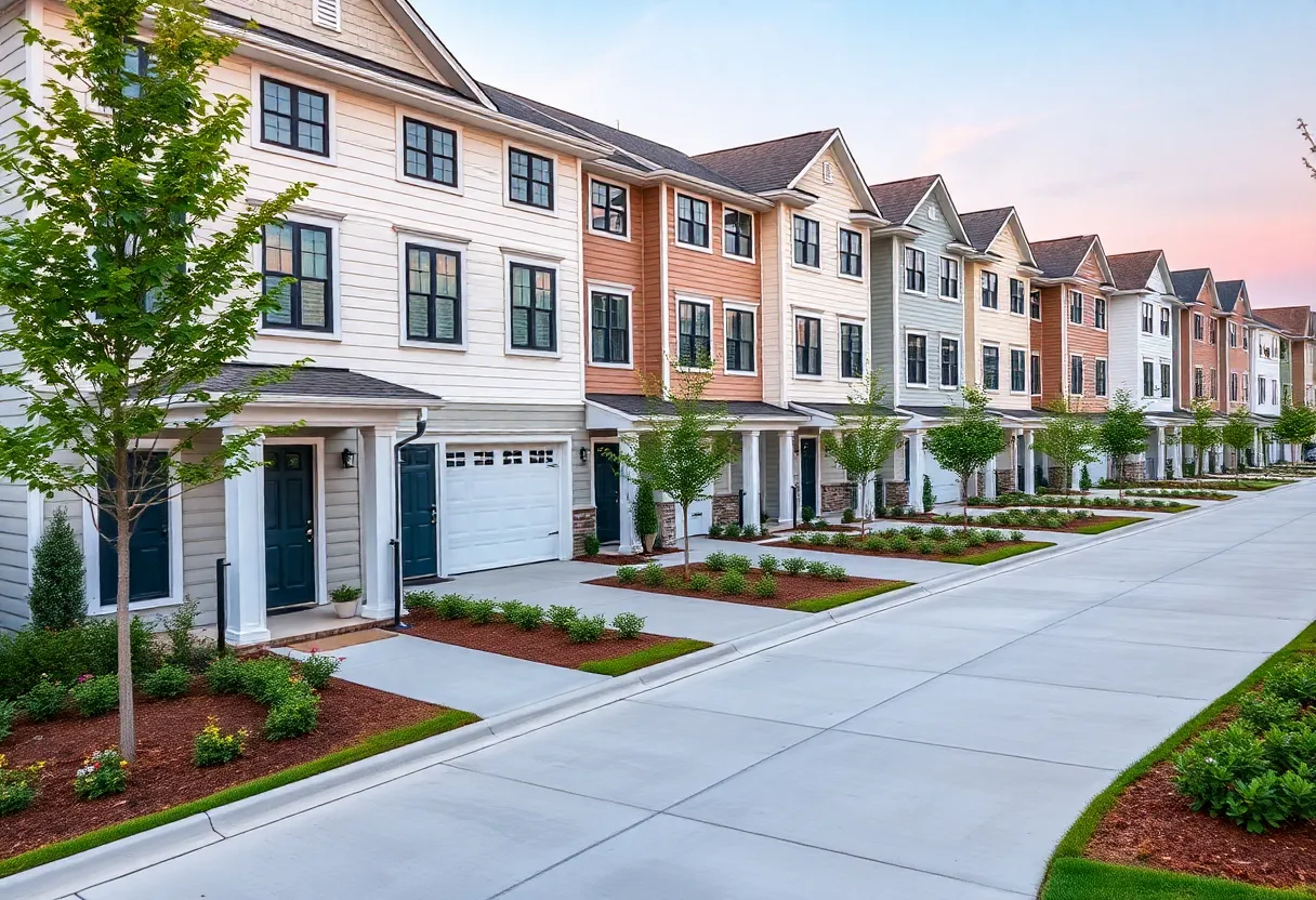 Luxury townhomes at Oak Grove in Savannah, Georgia