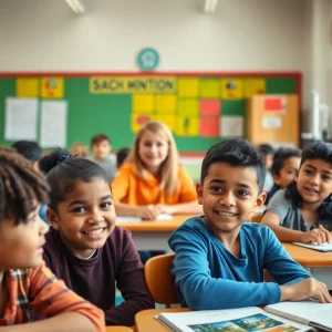 Students engaged in a classroom activity in Savannah-Chatham County Schools