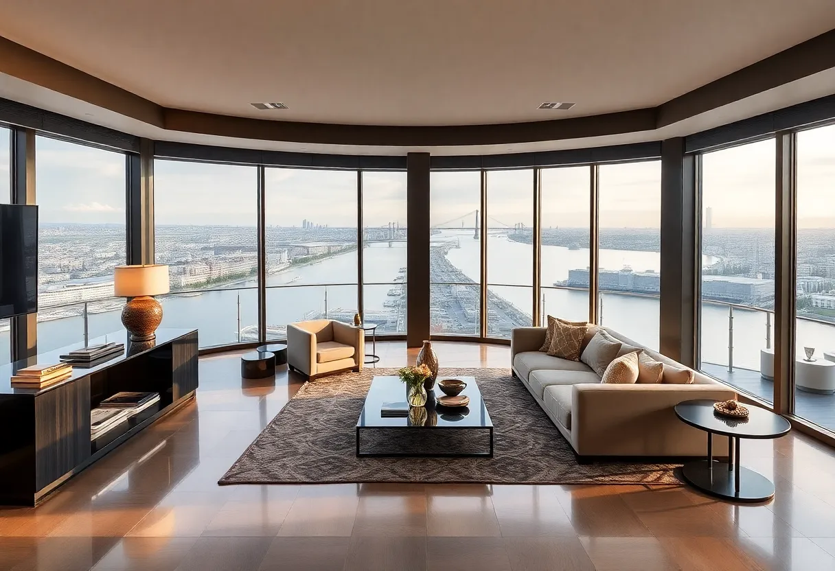 Modern luxury penthouse with river views in Savannah
