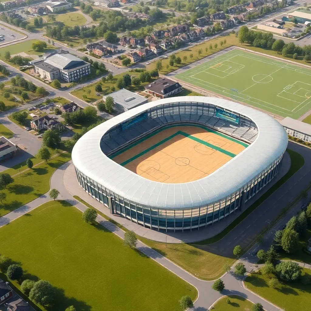 Rendering of the USCB Sand Shark 20/20 Sports Complex