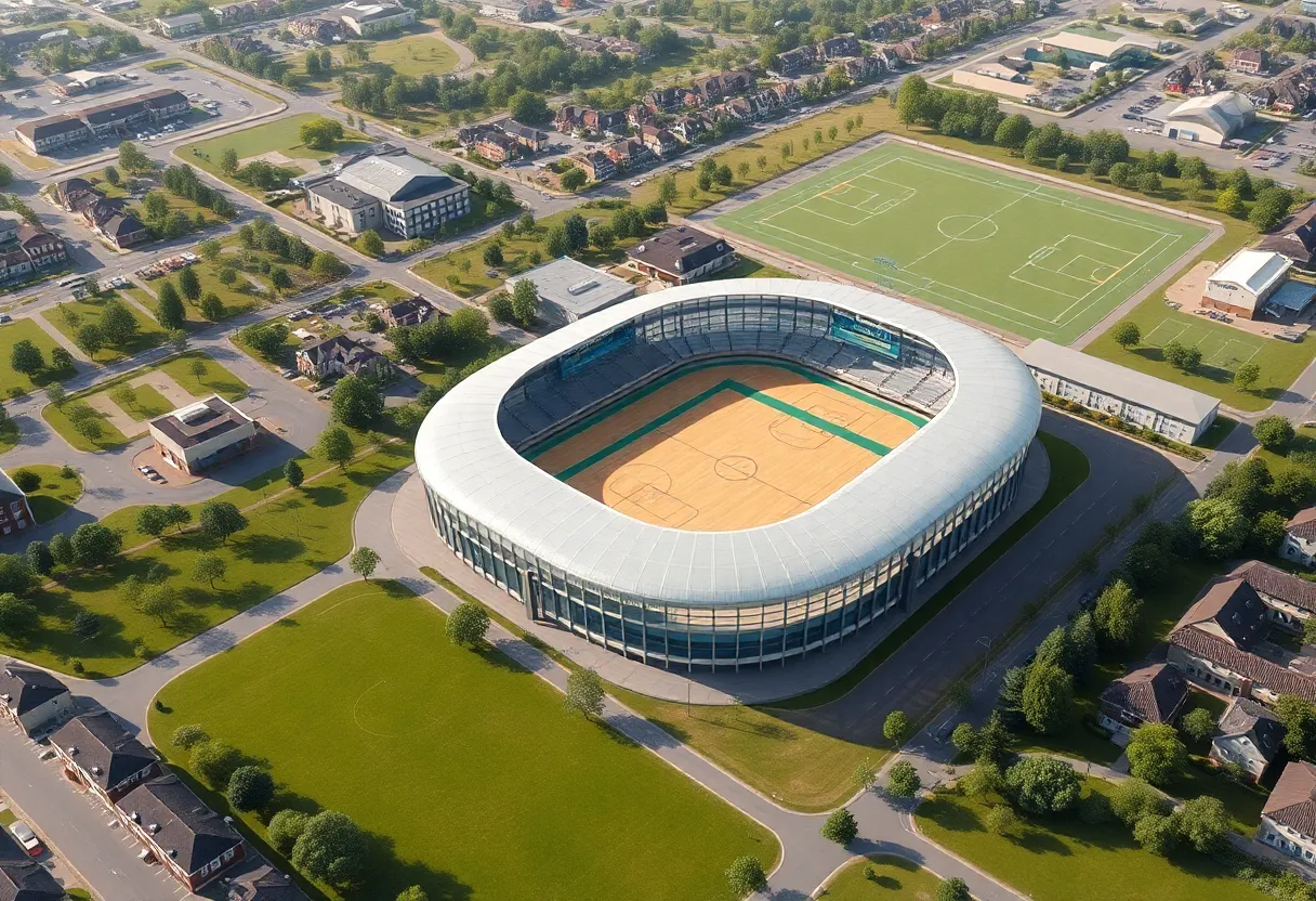 Rendering of the USCB Sand Shark 20/20 Sports Complex