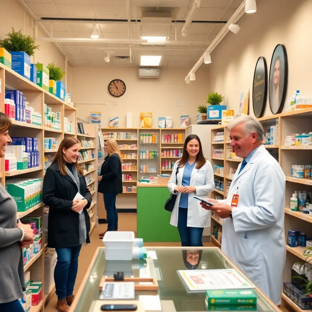 Interior view of Village Walk Pharmacy in Savannah, showcasing personalized care.