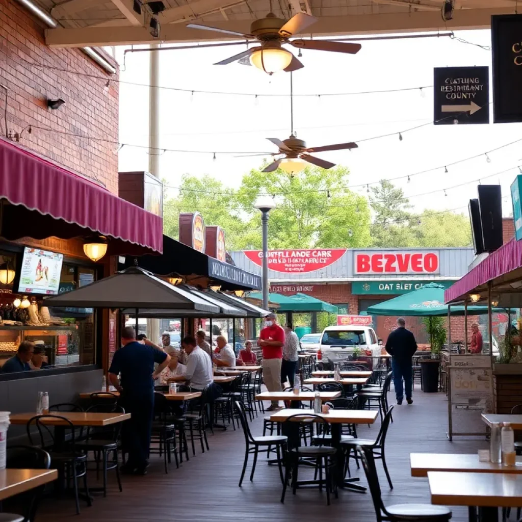 Diverse restaurants in Chatham County highlighting food safety practices.