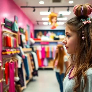Interior of a Claire's store with teen accessories
