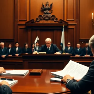 Judge ruling in court amidst election board controversy