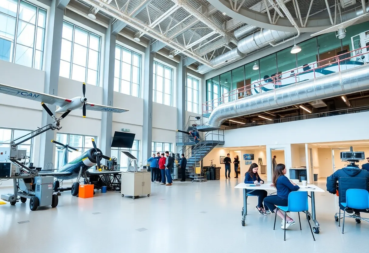 Career Technical Education building at Groves High School