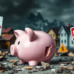 Conceptual image representing financial scams and community awareness.