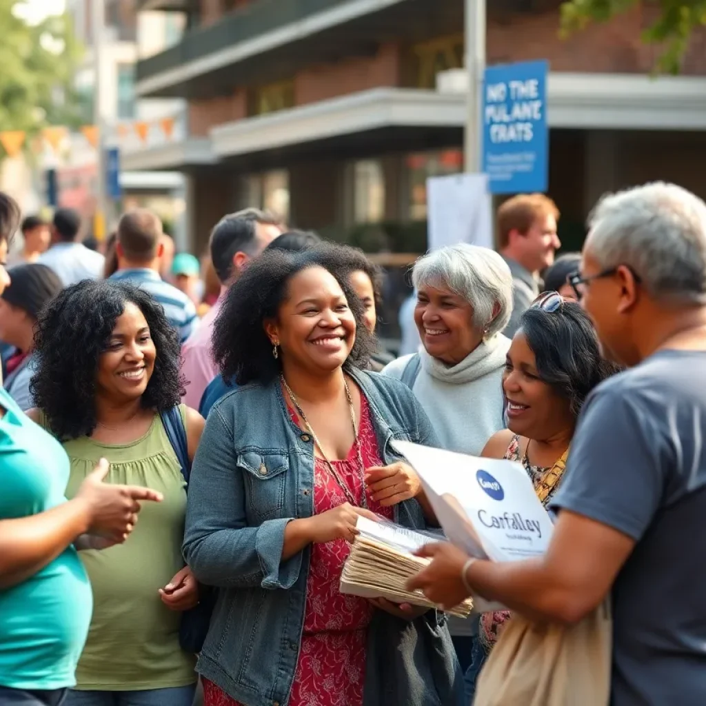 A community gathering in Savannah promoting kindness and goodwill.