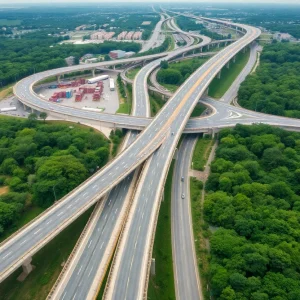 Construction of Georgia 400 Express Lanes