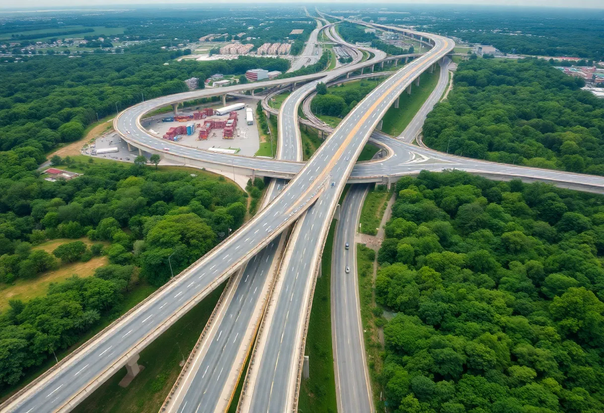 Construction of Georgia 400 Express Lanes
